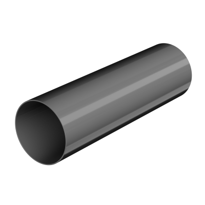 ТН ОПТИМА 120/80 мм, водосточный желоб пластиковый (3 м), - 1